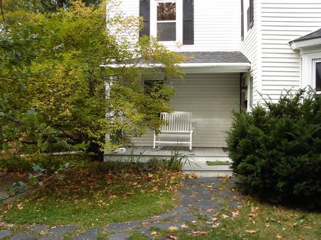 Porch in fall